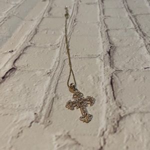 Silver cross necklace